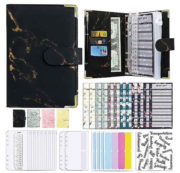 zggzerg Ringbuchmappe Budget Binder A6, Budgetplaner Geld Organizer Sparbuc günstig online kaufen