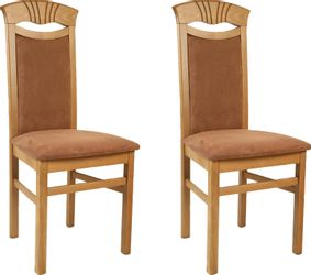 Home affaire Esszimmerstuhl "Franz" (Set) 2 Stk. Microfaser strapazierfähig günstig online kaufen