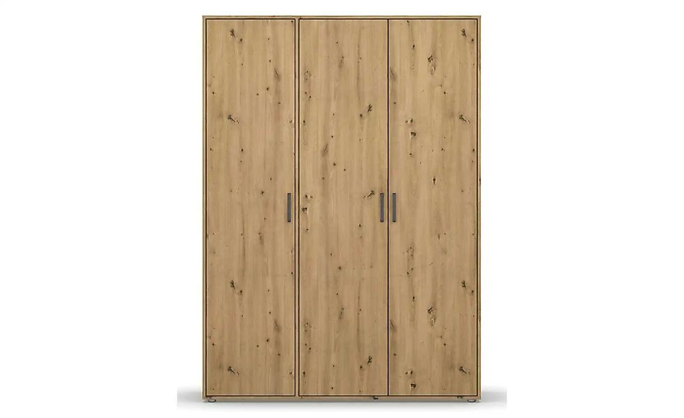 Drehtürenschrank  Yarm ¦ braun ¦ Maße (cm): B: 140 H: 194 Schränke > Kleide günstig online kaufen