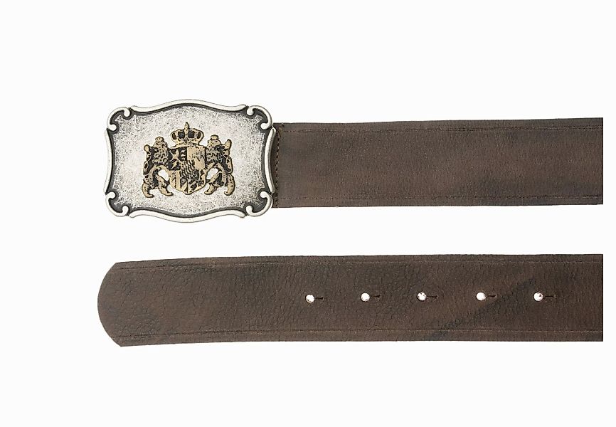 Der Trachtler Ledergürtel Trachtengürtel mit Bayernwappen günstig online kaufen