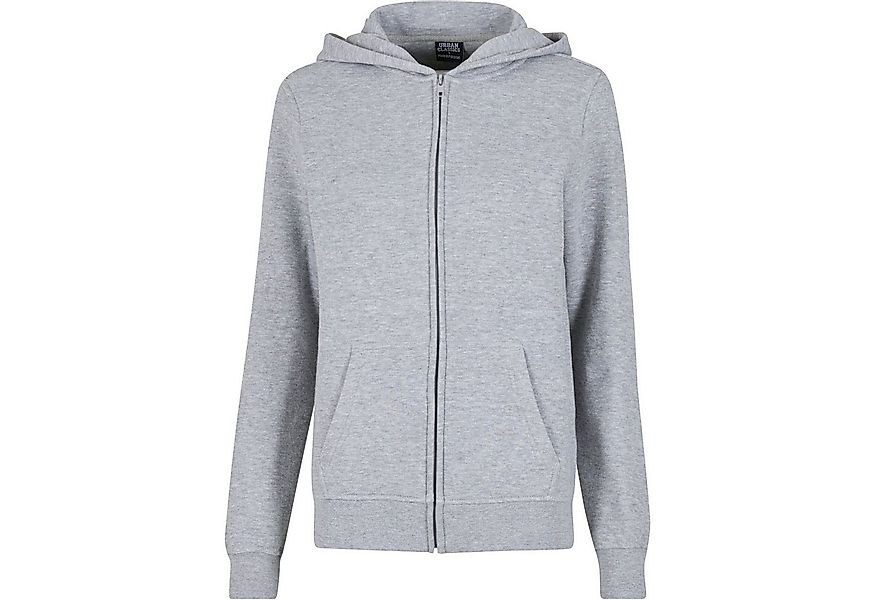 URBAN CLASSICS Kapuzensweatjacke Urban Classics Ladies Basic Essential Zip günstig online kaufen