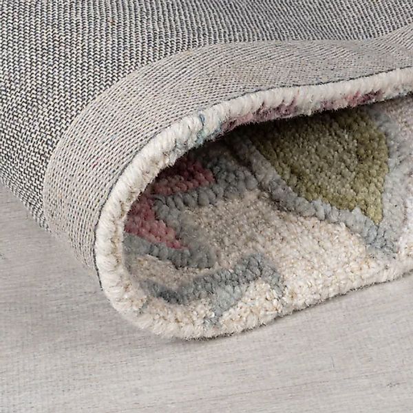 FLAIR RUGS Wollteppich »Tania Floral«, rechteckig, 19 mm Höhe, mit verspiel günstig online kaufen