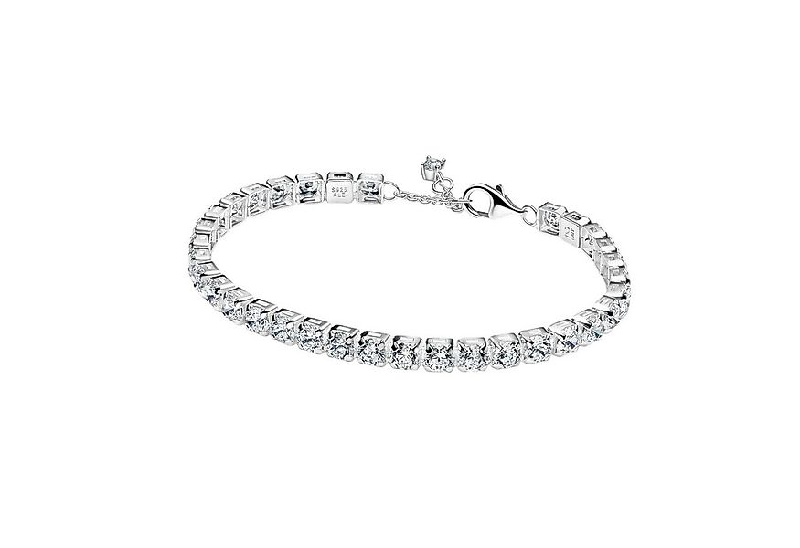 Pandora Armband Tennisarmband Damen Funkelnde Zirkonia Weiss Silber 593539C günstig online kaufen