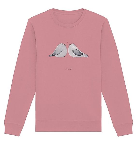 Mr. & Mrs. Panda Longpullover Größe XXL Turteltauben Liebe - Canyon Pink - günstig online kaufen