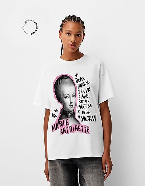Bershka Oversize-T-Shirt Marie Antoinette Mit Kurzen Ärmeln Damen 10-12 Grb günstig online kaufen