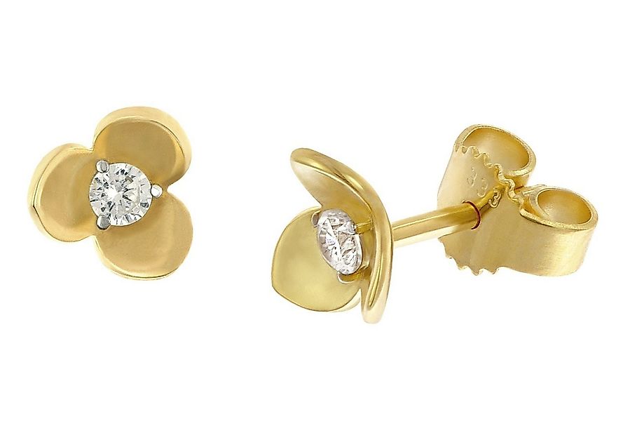 Glizz Paar Ohrstecker Damen-Gold 333/8K Zirkonia Ohrstecker günstig online kaufen