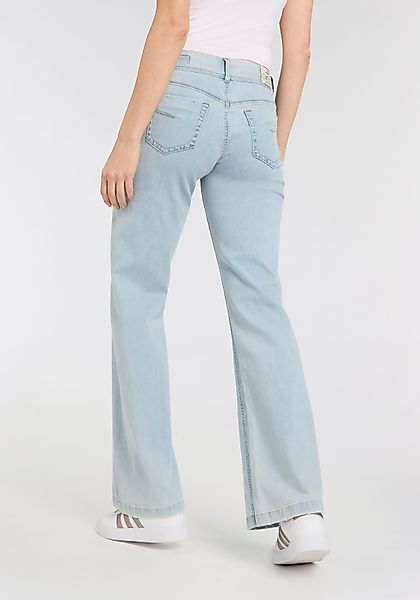 Herrlicher 5-Pocket-Jeans "Edna Denim Light" im Flared Fit günstig online kaufen