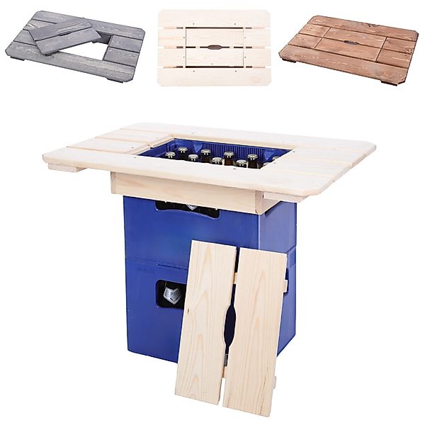 Modo24 Gartentisch Tischaufsatz, Getränkekasten, Tragbare Tischplatte, günstig online kaufen