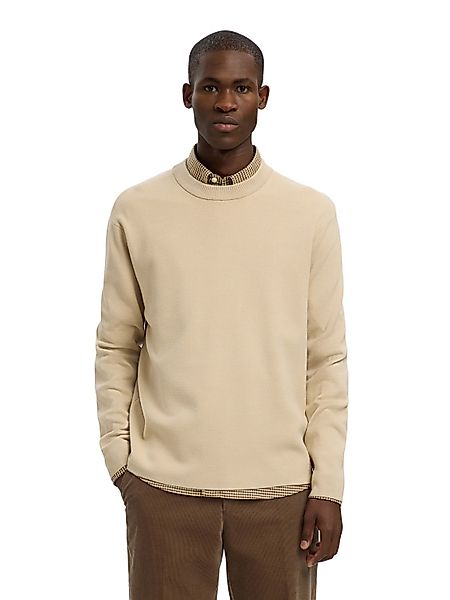 Selected Herren Rundhals Pullover SLHTELLER FN RELAXED CREW NECK - Relaxed günstig online kaufen
