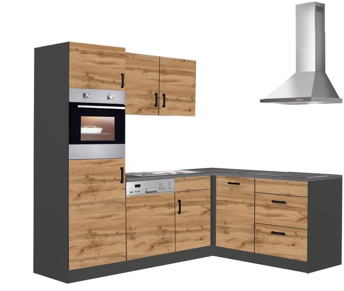 KOCHSTATION Winkelküche "KS-Toronto" Stellbreite 230x170 cm, mit E-Geräten günstig online kaufen