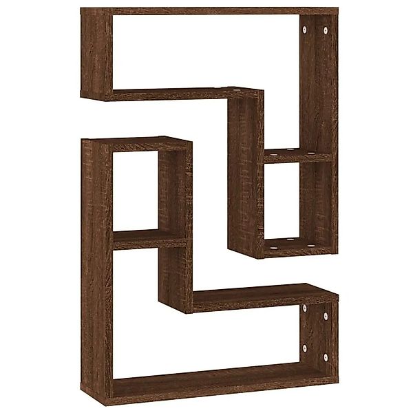 vidaXL Wandregale 2 Stk Braun Eichen-Optik 50x15x50 cm Holzwerkstoff 826643 günstig online kaufen