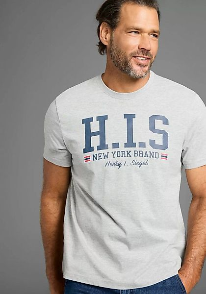 H.I.S T-Shirt mit trendigem Markenlogo im Collage-Look günstig online kaufen