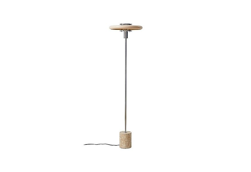 Lindby Stehlampe Branford, Metall, Creme IP20, 1 x 15 W LED günstig online kaufen