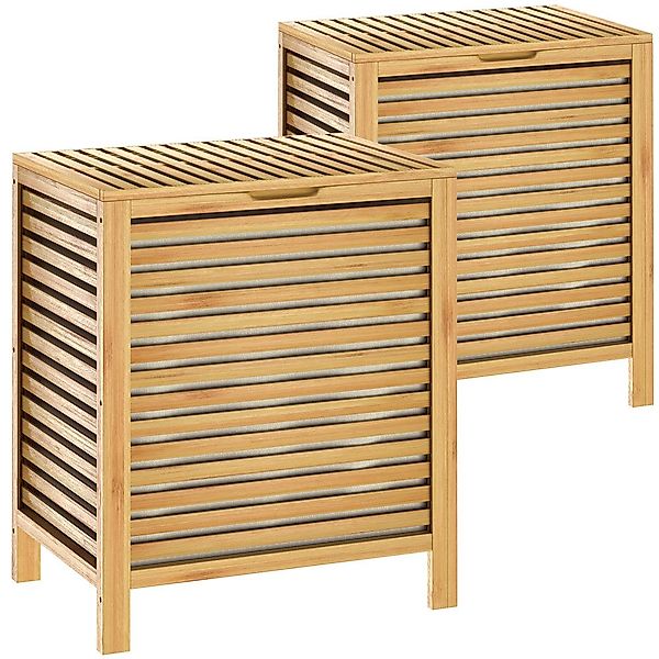 Casaria Wäschekorb (2 St), mit Deckel günstig online kaufen