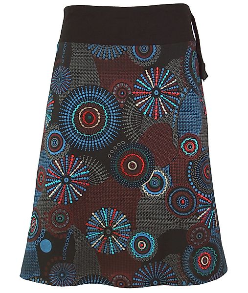 Guru-Shop Minirock Bestickter knielanger Rock, Boho günstig online kaufen
