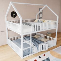 REDOM Etagenbett mit Treppe & Tür, günstig online kaufen