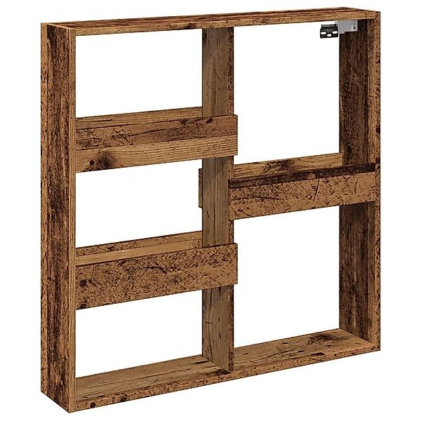 vidaXL Regal Wandschrank Altholz-Optik 80x15x80 cm günstig online kaufen