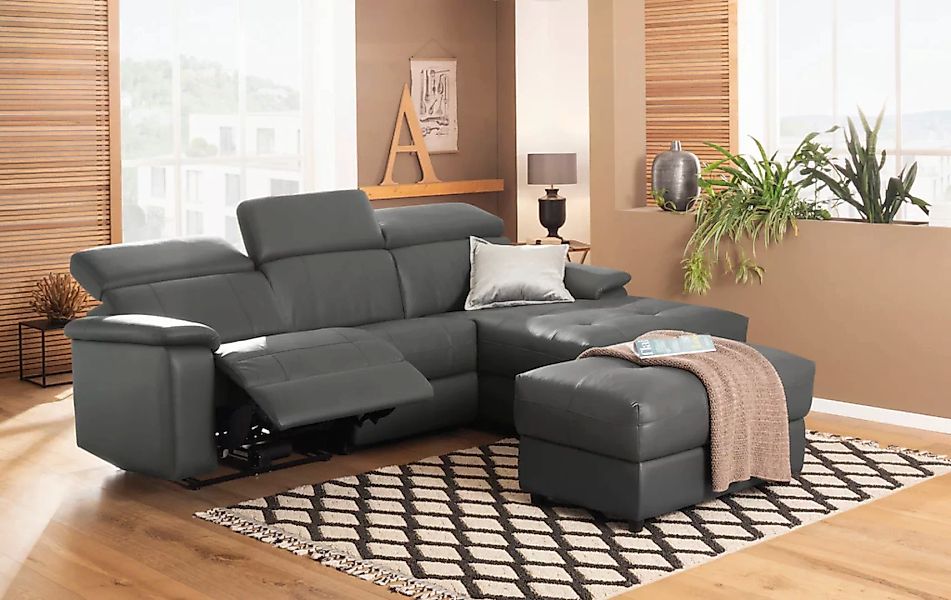 Home affaire Ecksofa »Binado, L-Form,«, mit manueller oder elektrischer Rel günstig online kaufen