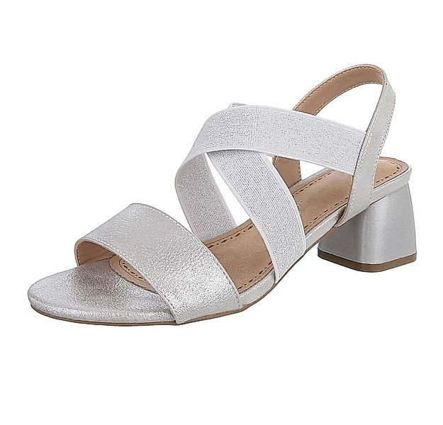 Ital-Design Elegante Sandalen mit Crossband und Blockabsatz für Damen Sanda günstig online kaufen