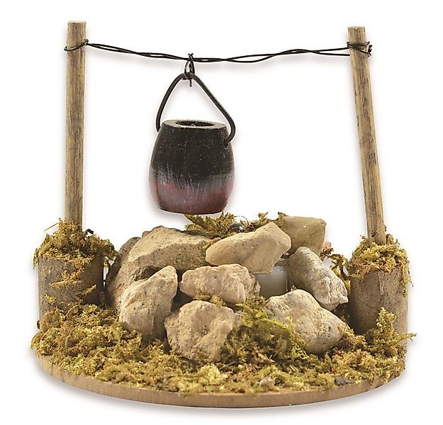 RIFFELMACHER & WEINBERGER Krippen-Zubehör Feuerstelle mit Kessel und LED-Be günstig online kaufen