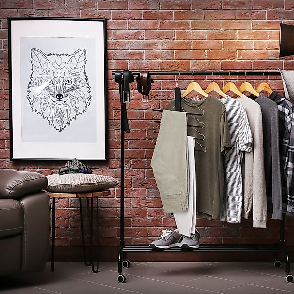 relaxdays Mehrfach-Kleiderbügel Raumsparbügel mehrfach schwarz günstig online kaufen