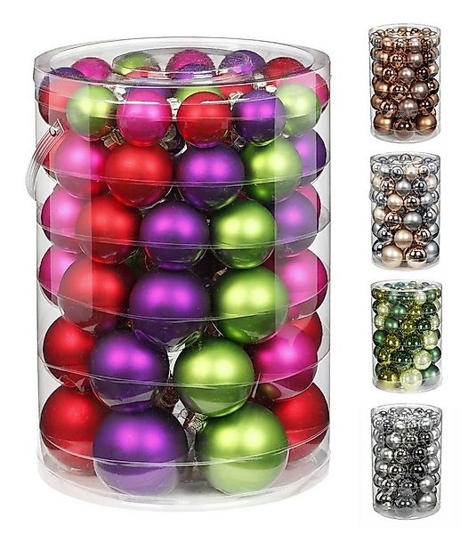 JACK Christbaumschmuck JACK by Inge Glas 60x Glas Kugeln Christbaumkugeln Ø günstig online kaufen
