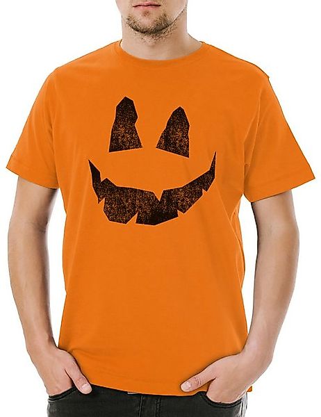 Urban Backwoods Print-Shirt Pumpkin Face II Herren T-Shirt Kürbis Samhain H günstig online kaufen