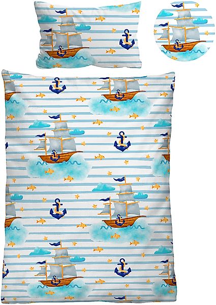 Biberna Kinderbettwäsche »Johanna« 2 Stk. tlg. hautfreundlich, kühlend, mit günstig online kaufen