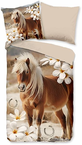 PURE luxury collection Kinderbettwäsche "Fabi" 2 Stk. Mikrofaser, 135x200, günstig online kaufen