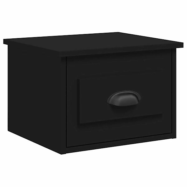 vidaXL Nachttisch Wand-Nachttisch Schwarz 41,5x36x28 cm günstig online kaufen