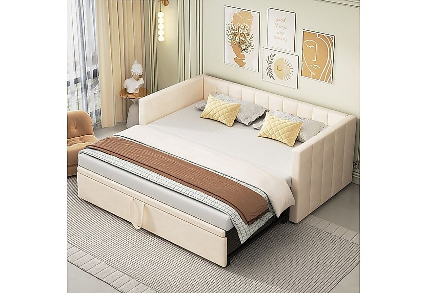 MODFU Schlafsofa Daybett, Tagesbett mit Ausziehbarem Tagesbett, 90/180x200 günstig online kaufen