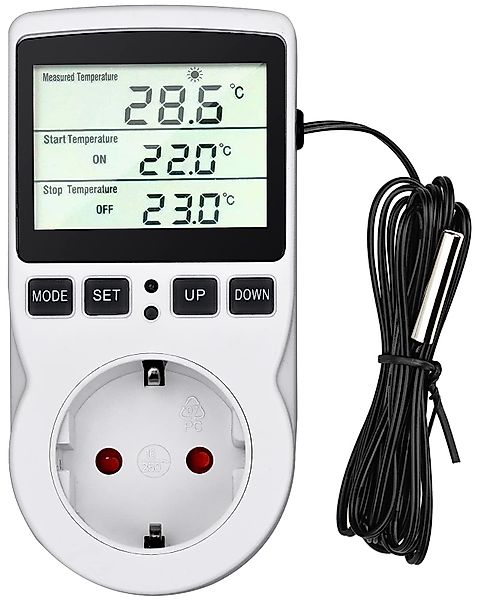 Kityhome Steckdosen-Thermostat Steckdosen-Thermostat mit fühler,Raumthermos günstig online kaufen