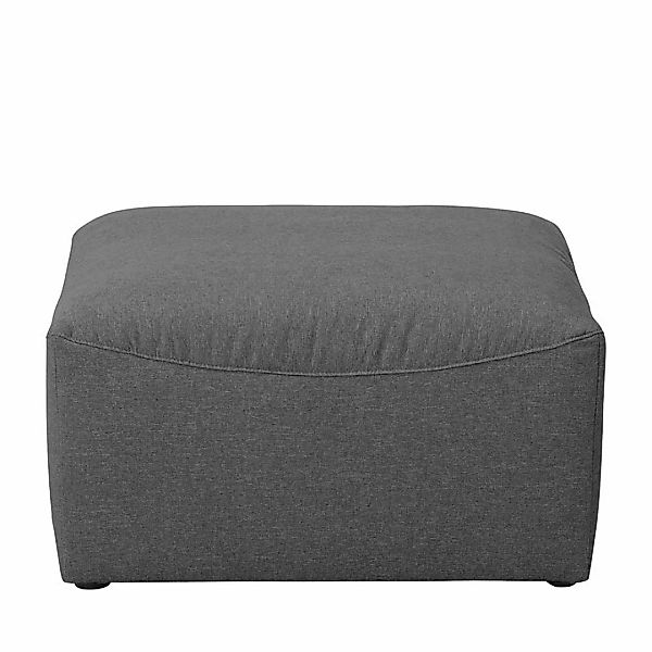 Moderner Couchhocker in Anthrazit Flachgewebe Made in Germany günstig online kaufen