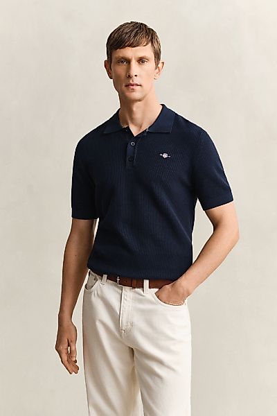 Gant Poloshirt "MICRO TEXTURED COTTON" Regular fit mit Polokragen günstig online kaufen