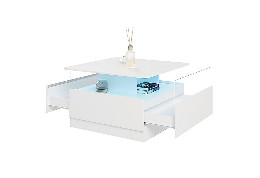 radelldar Couchtisch mit LED-Beleuchtung (1 Tisch), Wohnzimmertisch Beistel günstig online kaufen