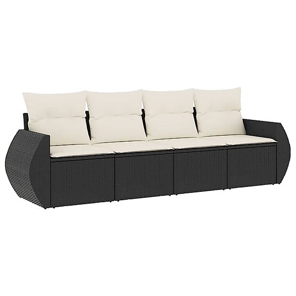 vidaXL Gartenlounge-Set 4-tlg. Garten-Sofagarnitur mit Kissen günstig online kaufen