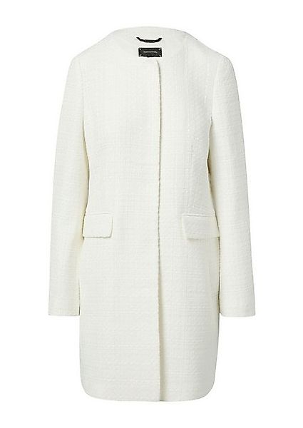 Comma Langmantel Taillierter Blazermantel aus strukturiertem Tweed günstig online kaufen