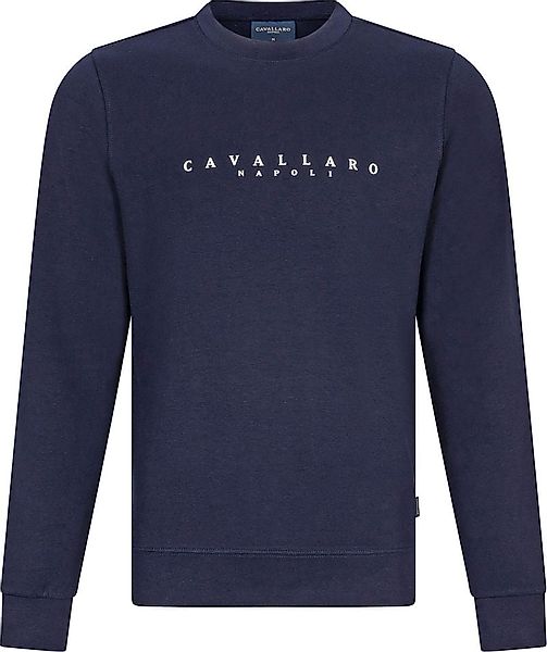 Cavallaro Cavezzio Sweater Logo Navy - Größe S günstig online kaufen