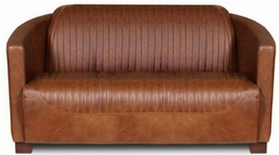 Casa Padrino 3-Sitzer Luxus Leder 3er Sofa Vintage Braun / Dunkelbraun 182 günstig online kaufen