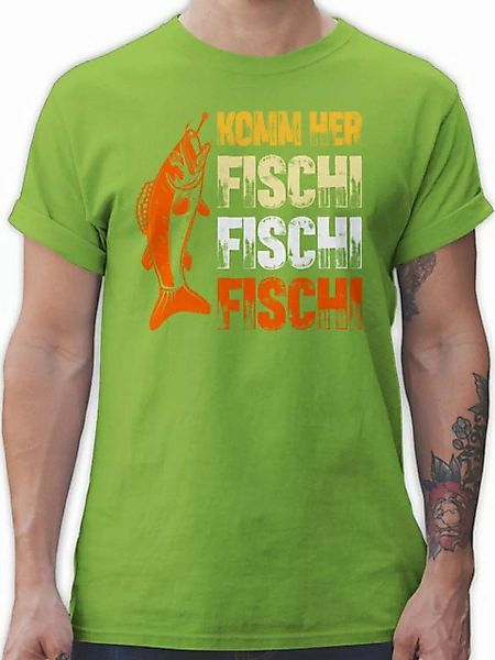 Shirtracer T-Shirt Geschenk für Angler I Komm Fischi Fischi Fischi I Angeln günstig online kaufen