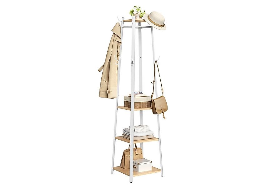 VASAGLE Garderobenständer Kleiderständer, 8 Haken, 43x43x180 cm günstig online kaufen