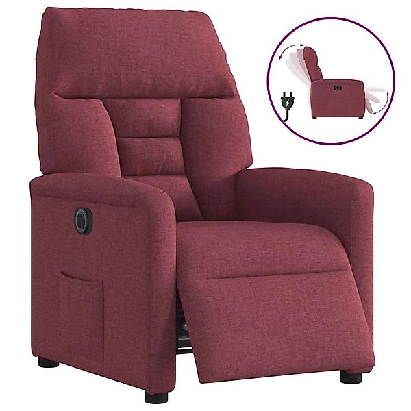 vidaXL Relaxsessel Elektrisch Weinrot Stoff 3303015 günstig online kaufen
