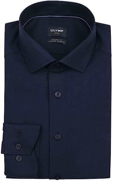 OLYMP Luxor Hemd 24/Seven Navy - Größe 43 günstig online kaufen