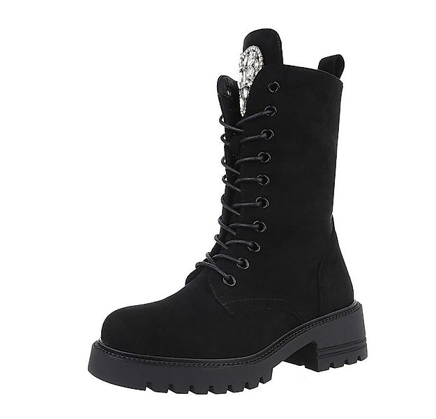 Ital-Design Damen Schnürschuhe Freizeit Schnürstiefelette (87214559) Blocka günstig online kaufen