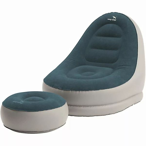 easy camp Luftbett Aufblasbares Lounge-Set Comfy Grau und Blau günstig online kaufen