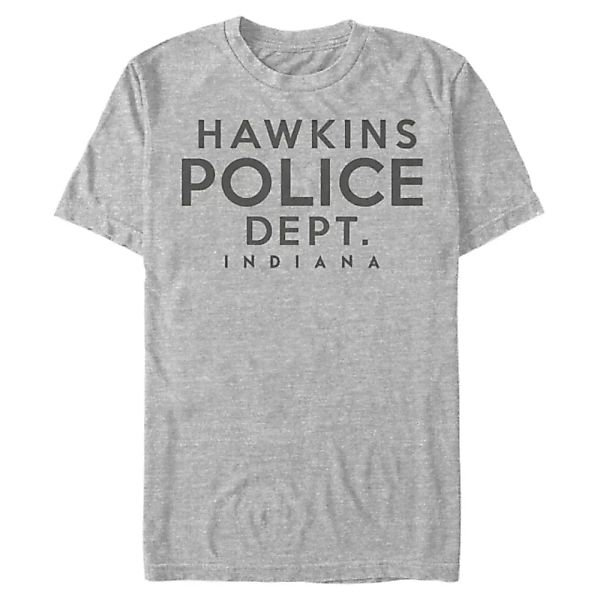 Netflix - Stranger Things - Hawkins Police Department - Männer T-Shirt günstig online kaufen