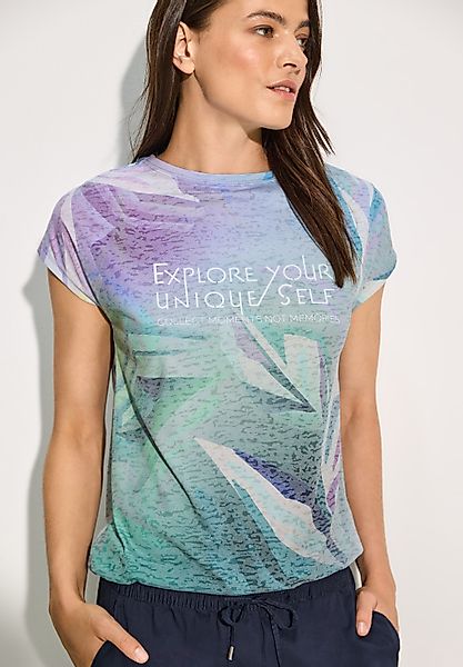 CECIL T-Shirt mit ausbrenner Optik günstig online kaufen