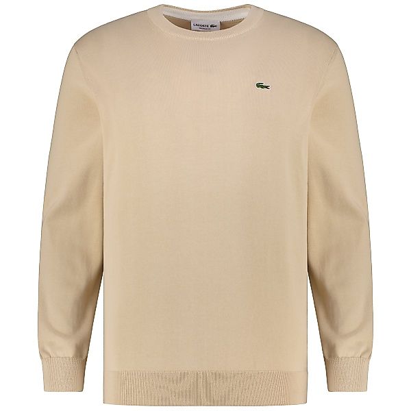 LACOSTE Feinstrickpullover aus Biobaumwolle Farbe beige Größe: 3XL günstig online kaufen