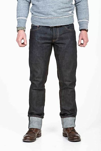 Herren Jeans Ungewaschen Raw Selvedge Kuroki Bio Baumwolle günstig online kaufen