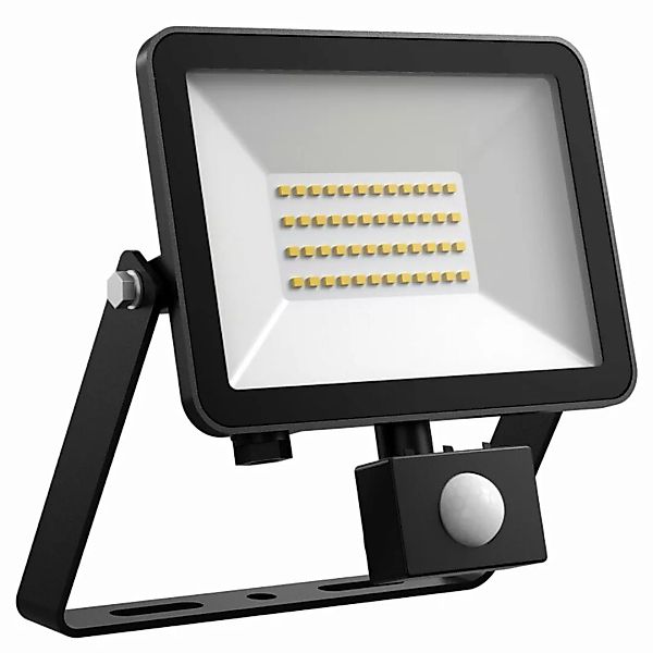 DOTLUX LED-Strahler FLOORslim-sensor 30W 3000K schwarz mit Bewegungsmelder günstig online kaufen